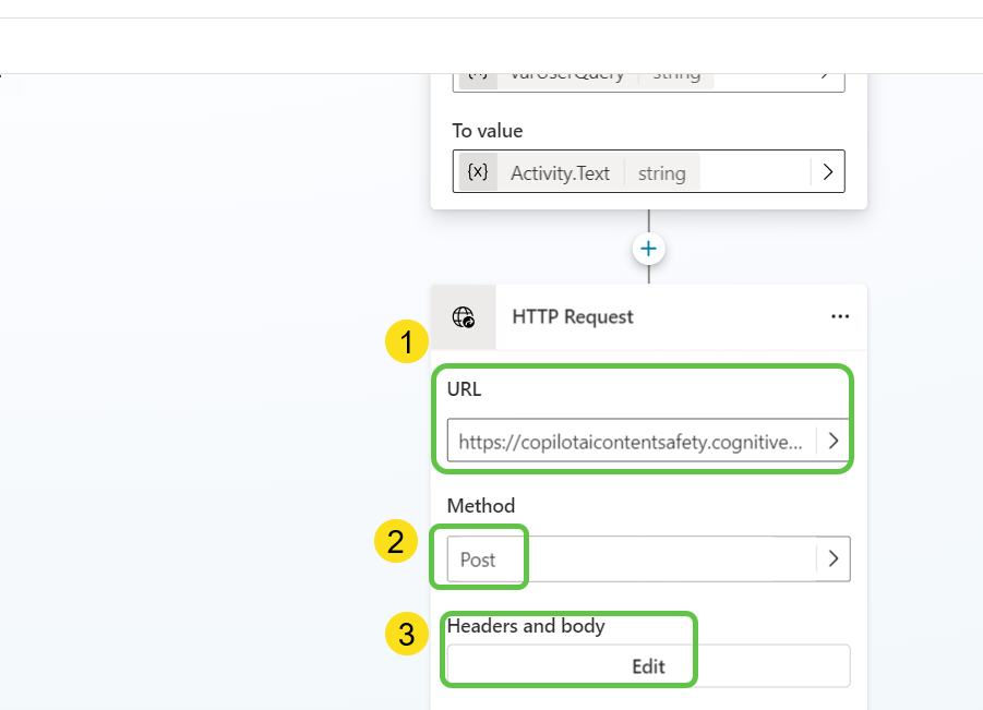 Configure HTTP Action